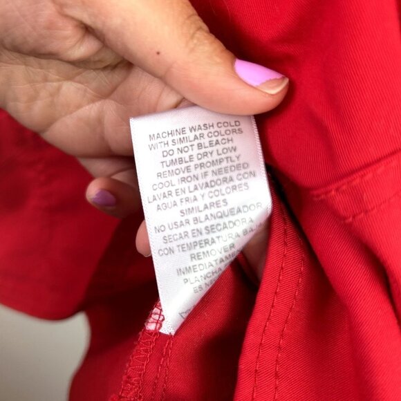 Scrubstar red short sleeve scrubs‎ size medium - Picture 5 of 7